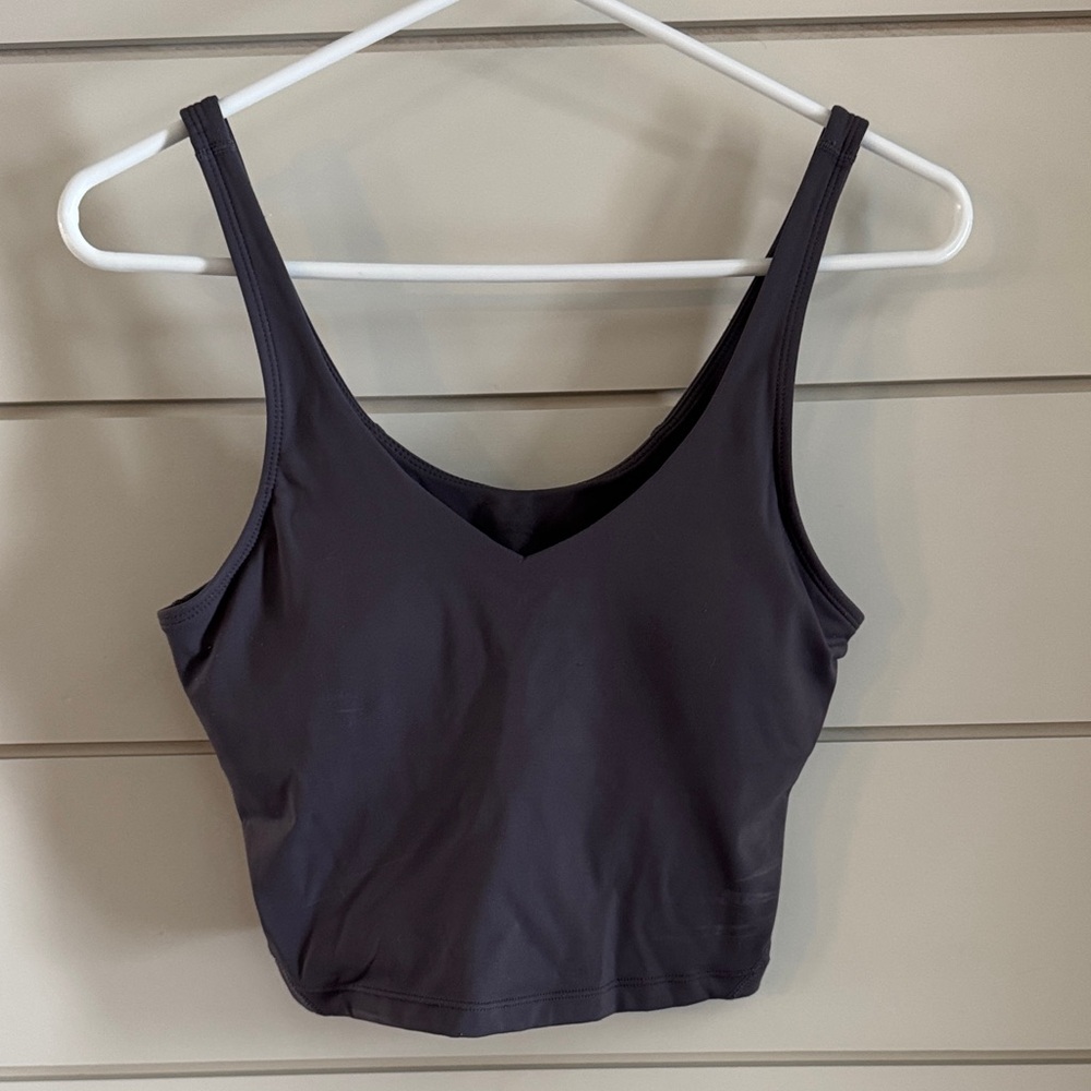 Amazon Purple V-Neck Crop Top